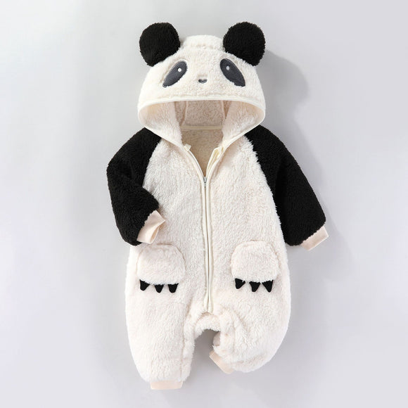 Pijama Térmico para Bebé con Forro de Felpa - Manga Larga Abrigado