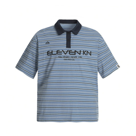 Polo Vintage a Rayas Manga Corta Oversized