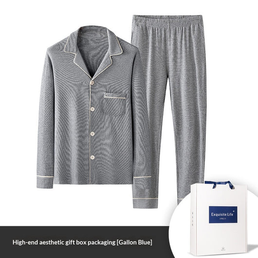 Pijama Hombre Jacquard Cuadros Otoño Invierno - Image 13