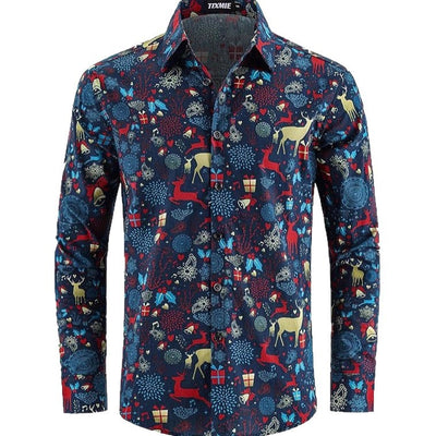 Camisa Manga Larga Estampado Floral para Hombre - Image 5