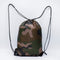 Bolsa Táctica con Cordón y Bolsillo de Poliéster Camuflaje