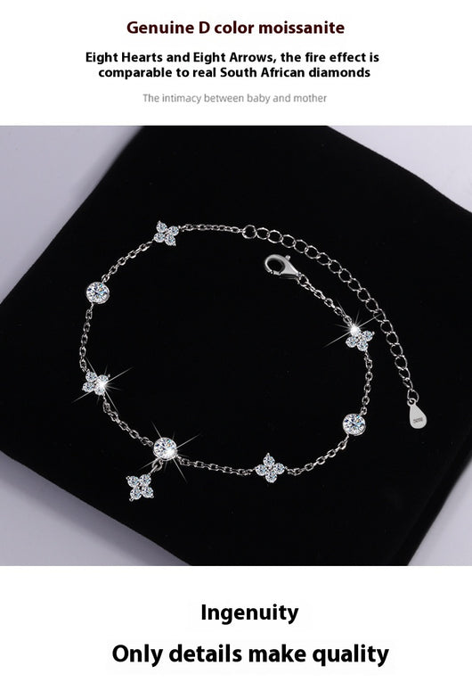 Pulsera de Moissanita Platinada en Plata 925 - Image 13