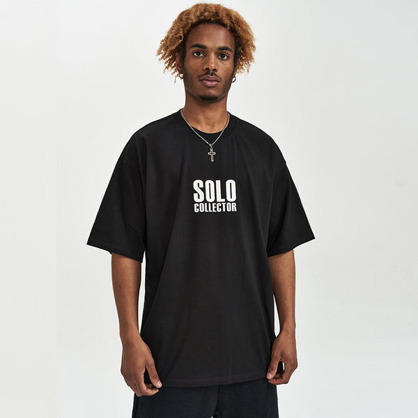 Camiseta Suelta Retro Americana de Manga Corta para Hombre