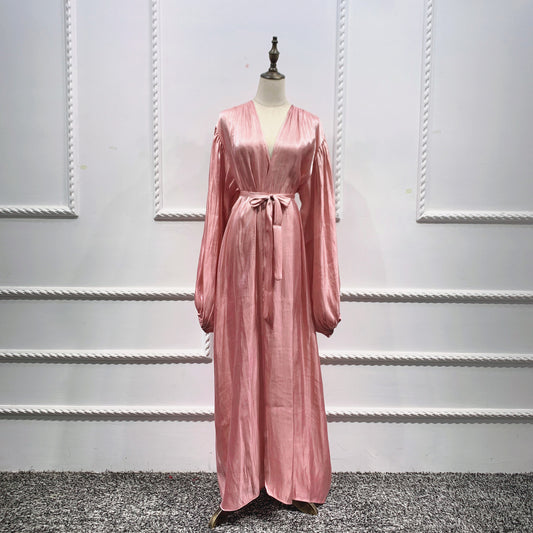 Abaya Kimono Elegante con Mangas Voluminosas - Diseño Moderno para Mujer