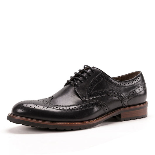 Zapatos de Cuero Vintage Tallados Estilo Business Casual - Image 2