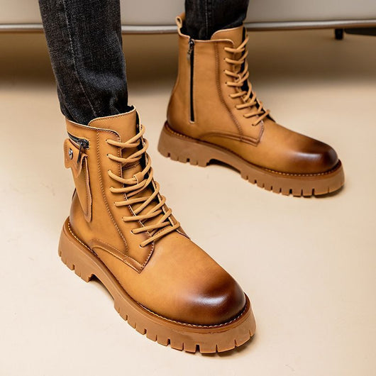 Botas Martin de Cuero para Hombre - Botines Altos Clásicos - Image 6