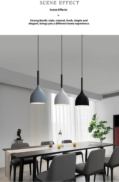 Lámpara Colgante Nórdica de Tres Cabezales Minimalista Moderna - Image 11