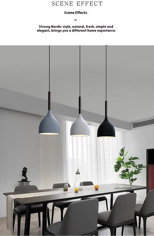 Lámpara Colgante Nórdica de Tres Cabezales Minimalista Moderna - Image 11