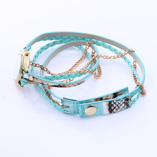 Reloj Pulsera Mujer Multifunción con Esfera Ondulada y Movimiento de Cuarzo - Image 7