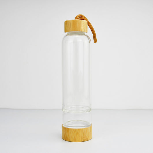 Vaso Térmico de Cristal con Tapa de Bambú y Piedras de Poder - Doble Capacidad - Image 10