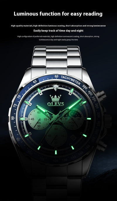 Reloj Deportivo Multifunción para Hombre con Banda de Acero Inoxidable - Image 10