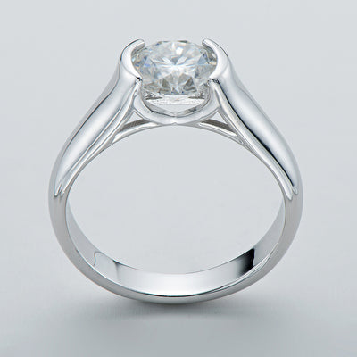 Anillo de Moissanita de 2 Quilates - Diseño Minimalista y Elegante - Image 2