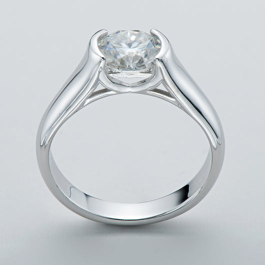 Anillo de Moissanita de 2 Quilates - Diseño Minimalista y Elegante - Image 2