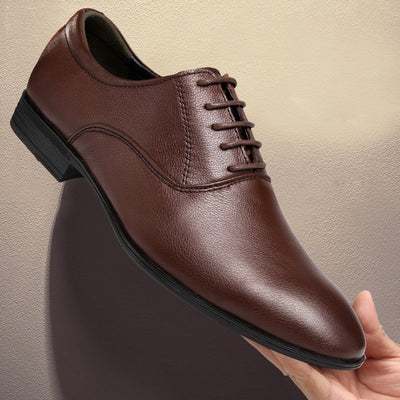Zapatos de Cuero Business Casual con Punta Afilada para Hombre