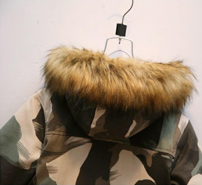 Chaqueta Acolchada Infantil Camuflaje Estilo Internacional para Invierno - Image 12