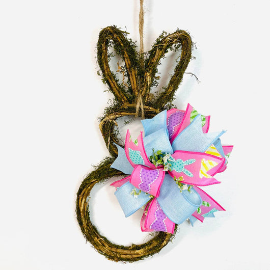 Corona de Conejo de Pascua en Ratán - Decoración Festiva - Image 15