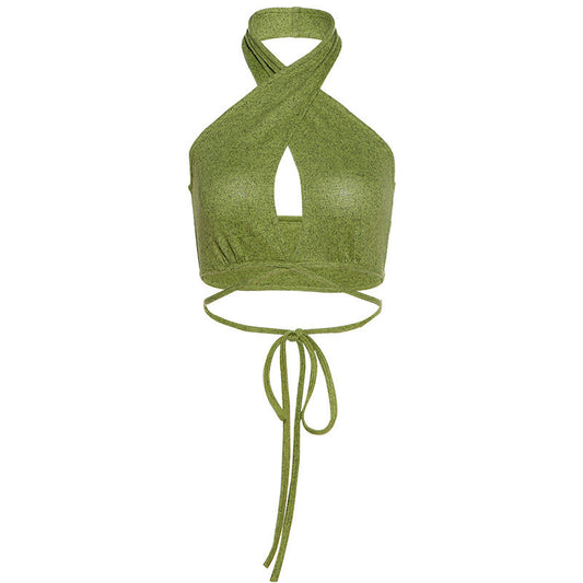 Bikini Matcha Halter Hueco Sensual