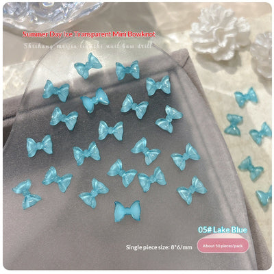 Set de 50 Moños de Resina Transparente para Diseño de Uñas - Image 9