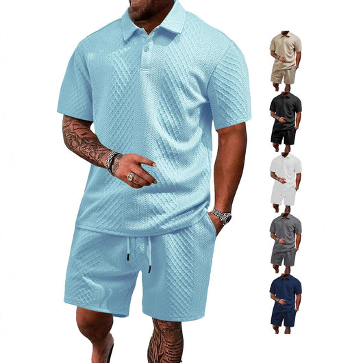 Saco Casual Delgado de Manga Corta para Hombre