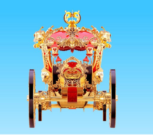Carruaje de Princesa 3D - Puzzle Metálico Calabaza Armable - Image 2