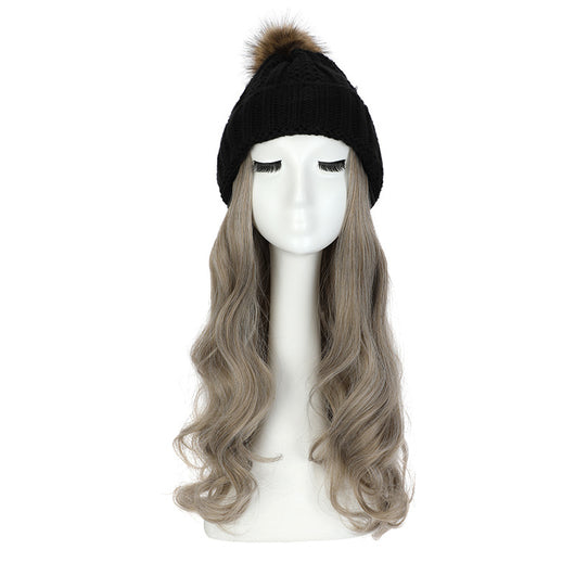 Gorro de Lana con Peluca Desmontable para Mujer - Image 8