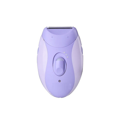 Light purple and pink Kemei electric shaver with a shaving head and a power switch with speed settings. - Image 5