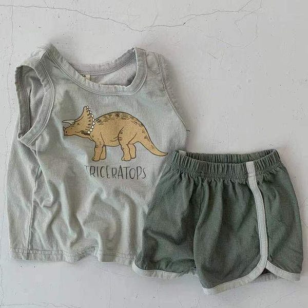 Conjunto Casual de Shorts y Chaleco para Toda la Familia