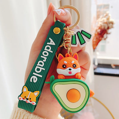 Llavero Adorable Shiba Inu Frutal de Dibujos Animados - Image 11
