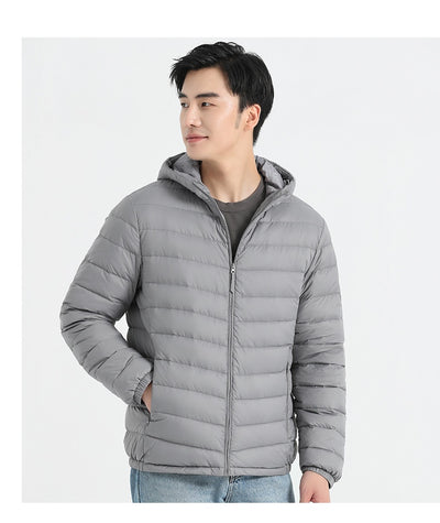 Chaqueta de Plumas para Hombre, Corte Slim Estilo Coreano - Image 21