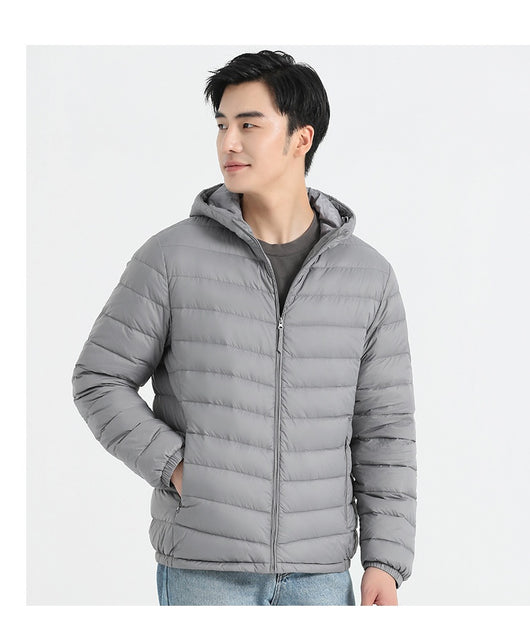 Chaqueta de Plumas para Hombre, Corte Slim Estilo Coreano - Image 21