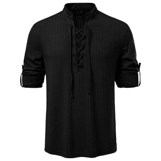 Playera Casual de Manga Larga con Cordón Ajustable para Hombre - Image 18