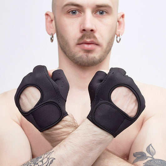 Guantes Deportivos de Protección Medio Dedo para Esquí, Ciclismo y Fitness