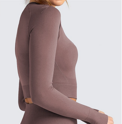 Conjunto Deportivo Sin Costuras de Alta Elasticidad para Yoga y Gimnasio - Image 29