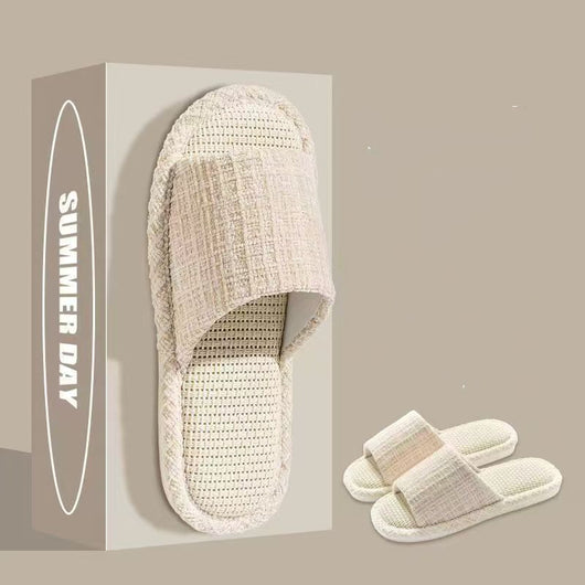 Pantuflas de Algodón y Lino Transpirables para Casa - Image 5