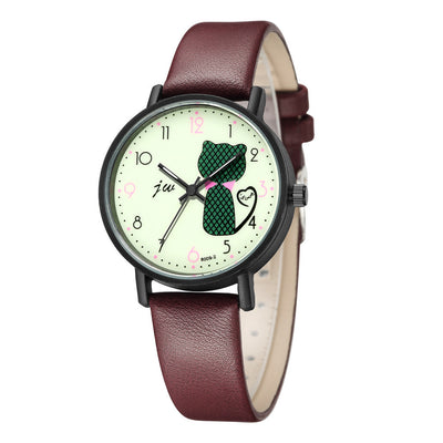 Reloj de Pulsera Casual para Mujer - Diseño Gatito Adorable - Image 8