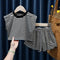 Conjunto de Dos Piezas: Blusa Manga Corta y Pantalón Ancho para Niños