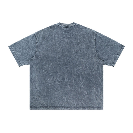 Camiseta Oversize Texturizada con Pliegues - Manga Corta Pesada - Image 2
