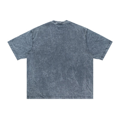 Camiseta Oversize Texturizada con Pliegues - Manga Corta Pesada - Image 2