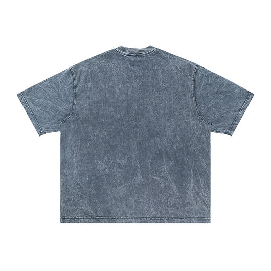 Camiseta Oversize Texturizada con Pliegues - Manga Corta Pesada - Image 2