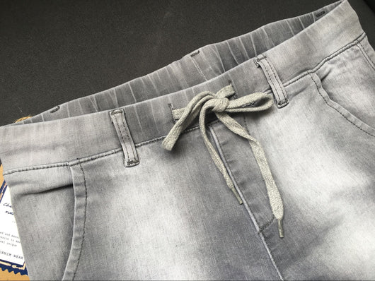 Pantalones Deportivos Elásticos Grises Talla Grande para Mujer - Image 18
