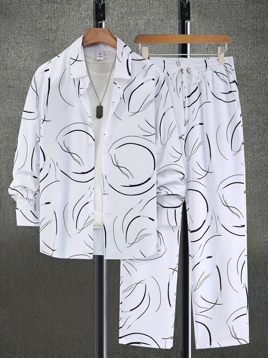 Conjunto Degradado de Color - Camisa y Pantalón de Manga Larga - Image 20