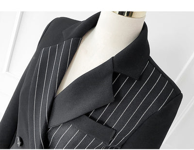 Conjunto Ejecutivo: Blazer Rayado Slim y Pantalón a Juego - Image 16