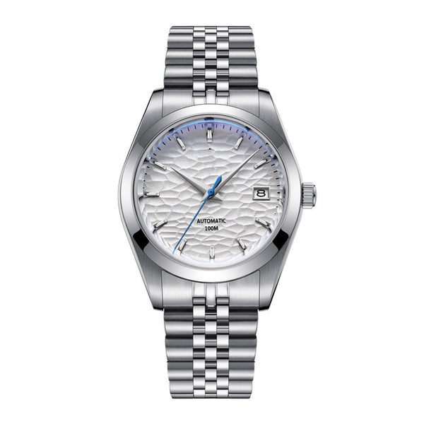 Reloj Mecánico de Acero Inoxidable Resistente al Agua para Hombre
