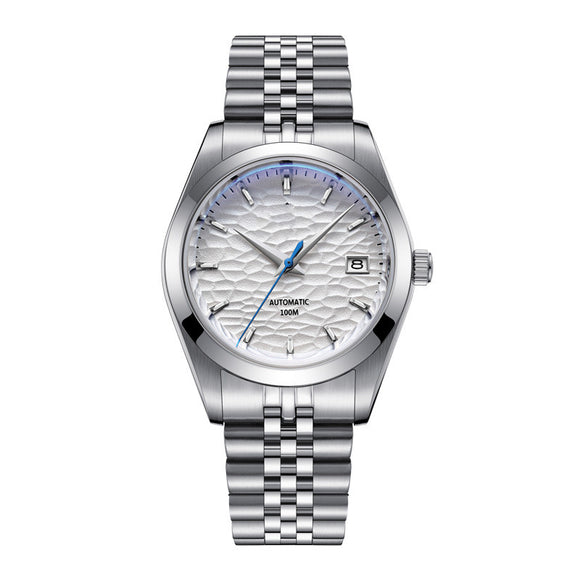 Reloj Mecánico de Acero Inoxidable Resistente al Agua para Hombre
