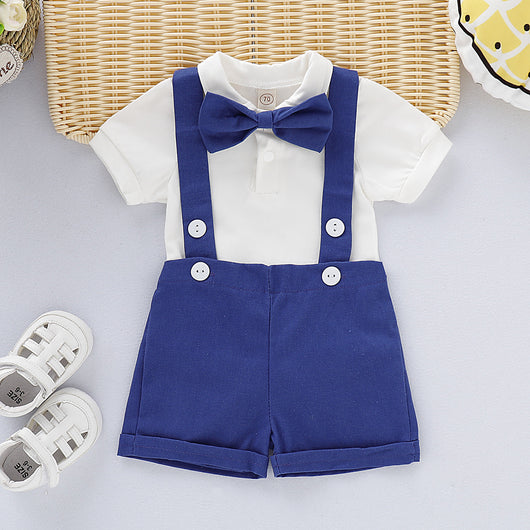 Tirantes para Niño Gris Azul Multicolor con Moño - Image 6