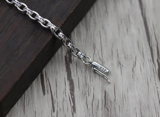 Pulsera de Plata Esterlina 925 con Letras del Alfabeto Inglés - Image 6