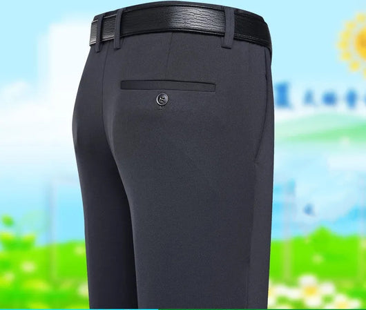 Pantalones Casuales Daddy Ice Silk Verano - Ligeros y Frescos para Hombre - Image 14