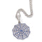 Hip Hop Ancient Cute Zircon Spider Web Necklace Azul zirconium
