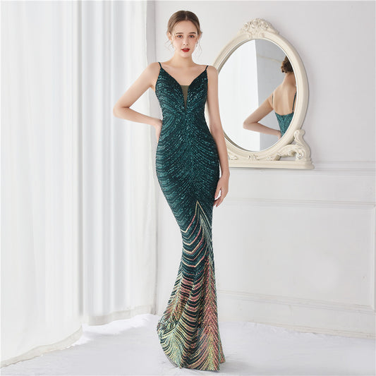 Vestido de Fiesta Largo Elegante Ajustado para Eventos Especiales - Image 2