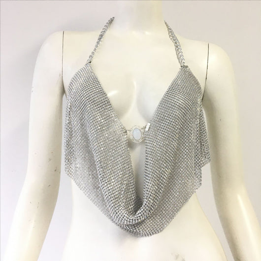 Cadena Sensual de Diamantes Completos para el Cuello - Estilo American Hot - Image 3